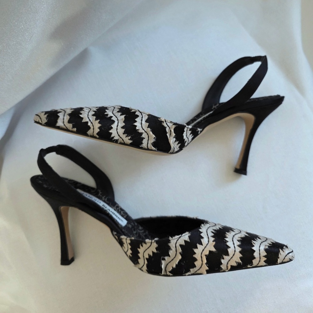 Manolo Blahnik B/W heels - Picture 4 of 8